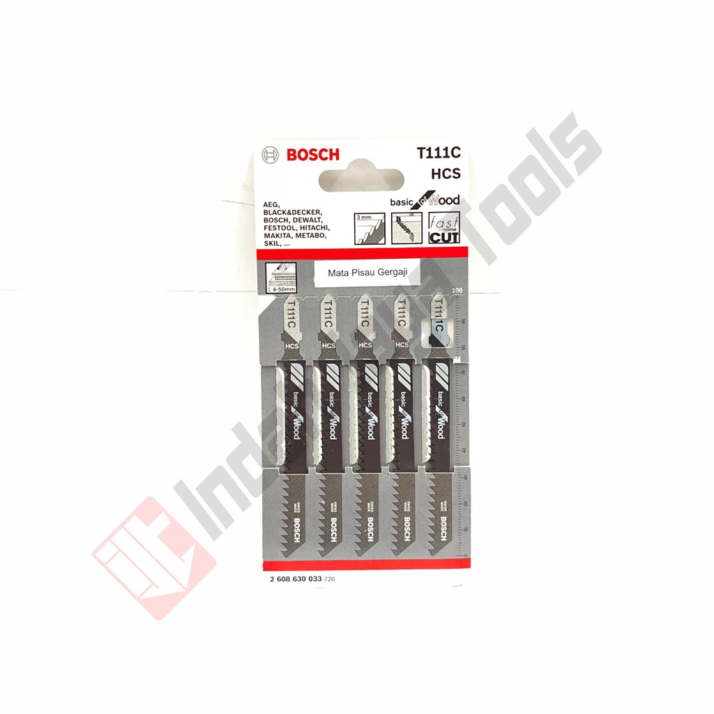 Mata Jigsaw / Jigsaw Blade Bosch T111C HC5 Basic For Wood