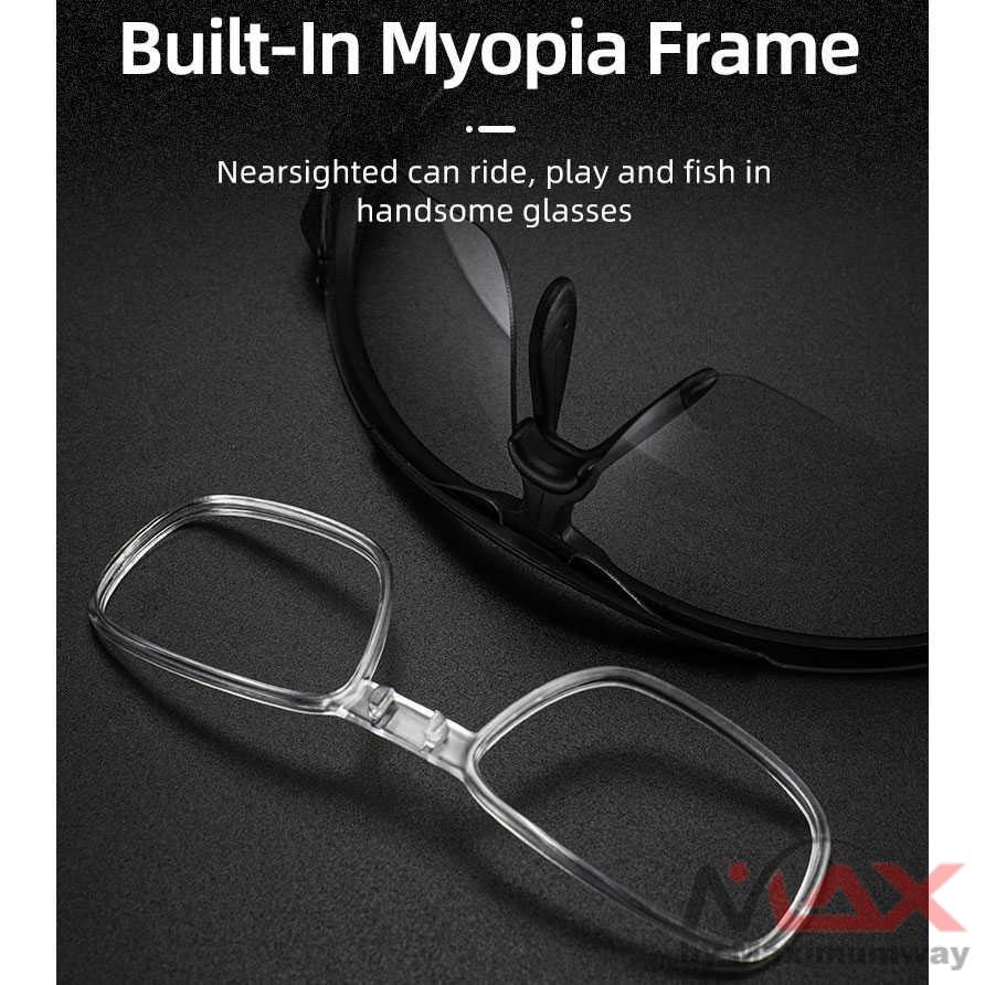 Kacamata Sepeda Lensa Photochromic premium exclusive Olahraga pria wanita anti UV silau riben