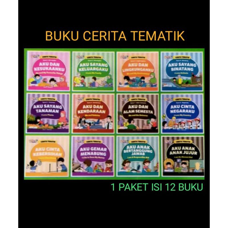 PAKET BUKU CERITA TEMATIK ( @ 3500 ), BILINGUAL, CERITA ANAK BERGAMBAR