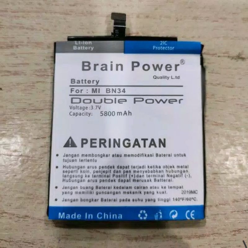 Batre baterai double power Xiaomi BN 34 BN34 redmi 5A