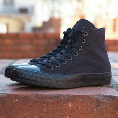 SEPATU SNEAKERS CASUAL PRIA WANITA CONVERSE_11 ALL STAR CLASSIC HITAM POLOS HIGHT TERMURAH