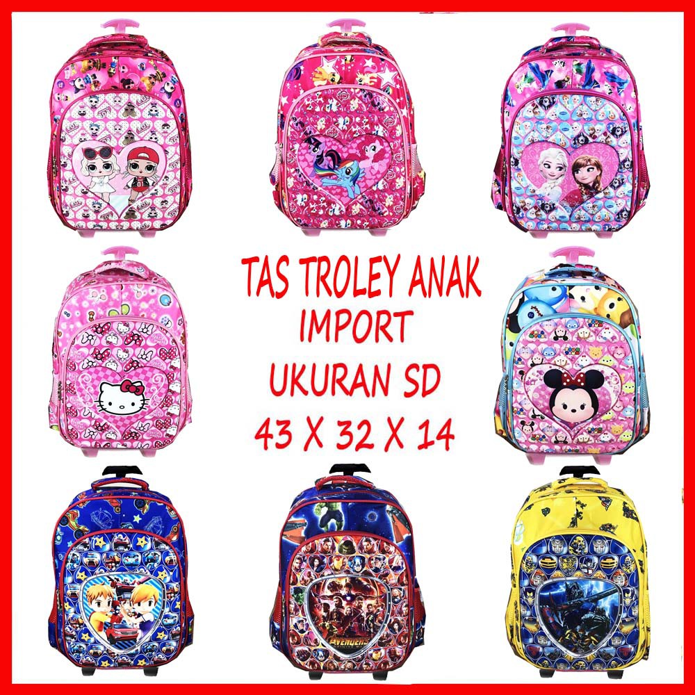 PALING MURAH Tas TROLEY Sekolah Anak SD