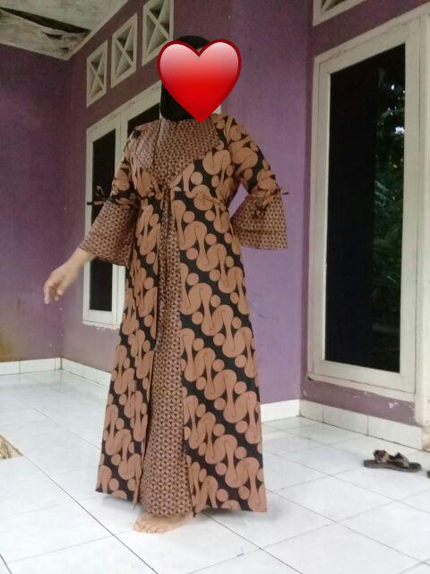 Maura Couple - Sania Ruffle Batik Couple Ori Ndoro Jowi Garansi Termurah Shopee - Batik Modern Solo