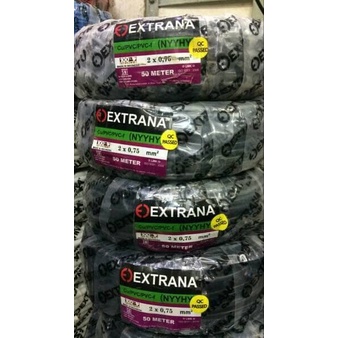 Kabel Listrik NYYHY 3x4mm 50M EXTRANA | EXTRANA Kabel Serabut | SNI