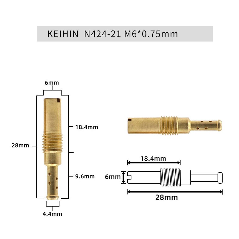 Zsdtrp 10pcs Nozzle Injektor Karburator Motor Untuk Keihin Koso Oko Pe Cvk Fcr-1