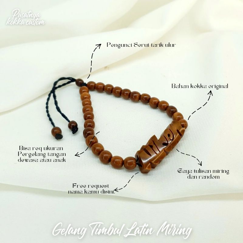 Gelang kaukah nama font timbul latin miring kaokah kokka kauka koka kokkah kaoka