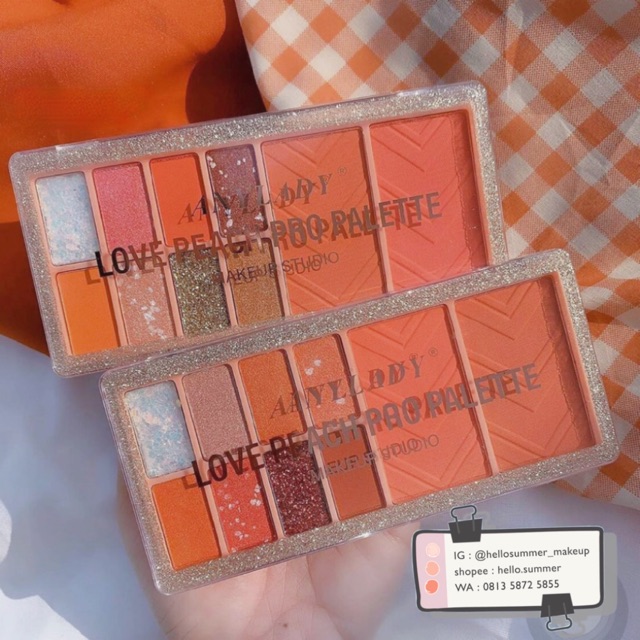 [ORI THAILAND] Anylady Love Peach Pro Eyeshadow Palette