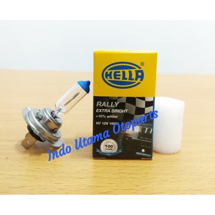 Bohlam lampu halogen Hella H7 12V 100W HELLA Rally Extra Bright
