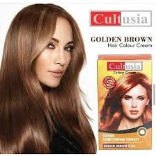 Cultusia Hair Color Golden Brown 30 Ml Shopee Indonesia