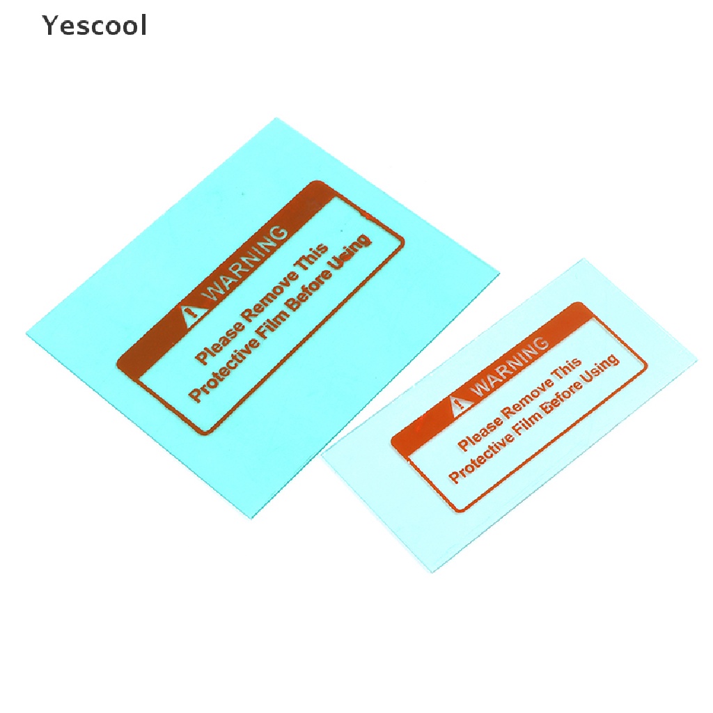 Yescool 5PCS Plat Plastik Cover Helm Las Gelap Otomatis