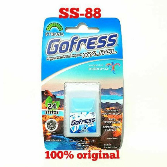 

GOFRESS XYLITOL ~ PEPPERMINT FLAVOR (ISI 24 STRIP)