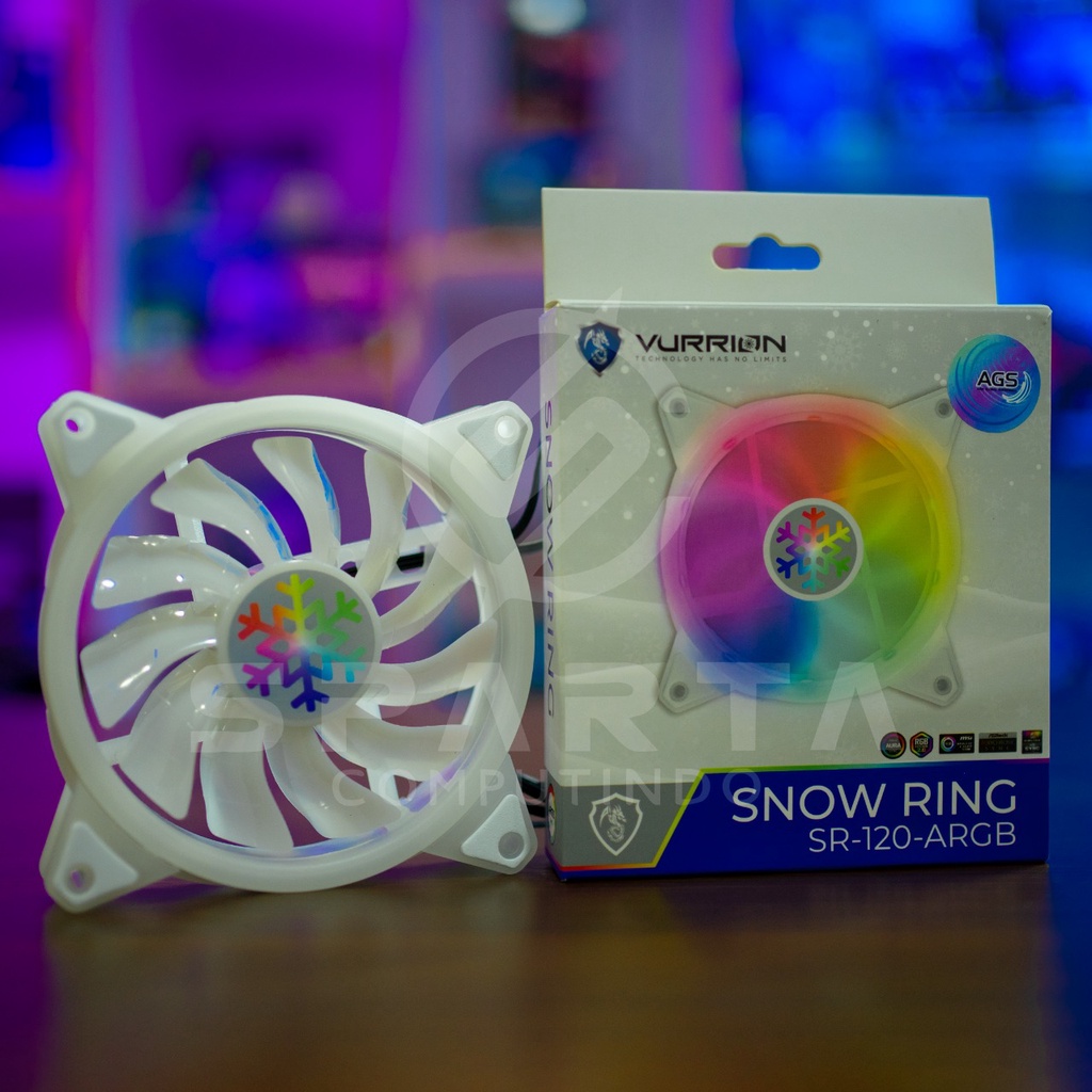 Fan Case Vurrion Snow Ring SR 120 ARGB New Garansi Resmi