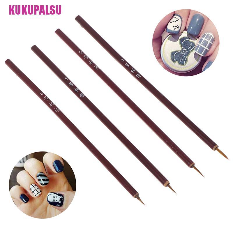 (Full) Kuas Nail Art Gagang Bambu