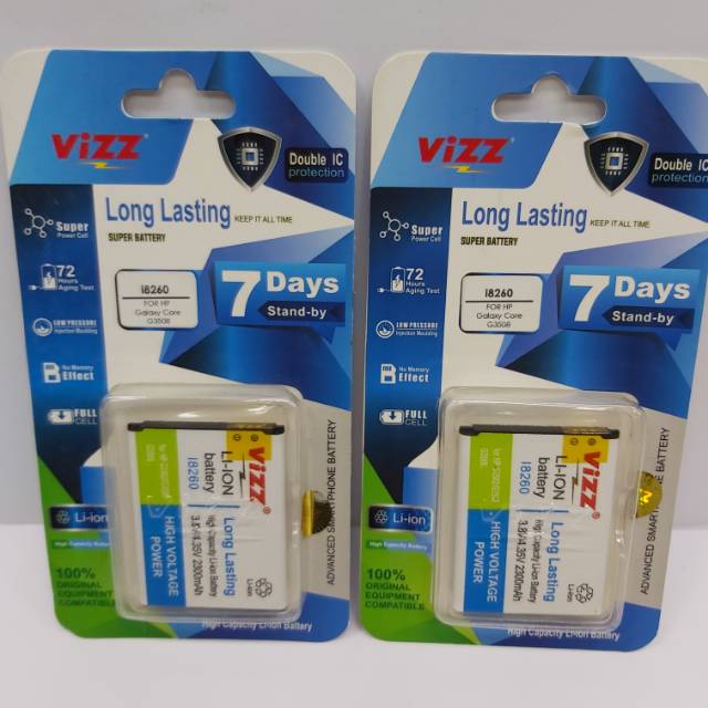 BATERAI/BATRE  SAMSUNG I8260 /GALAXY CORE/ G3502/G3508/G3509 DOUBLE  POWER VIZZ