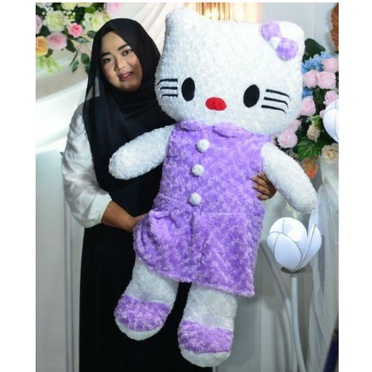 Boneka Hello Kitty Jumbo Besar Bulu Rasur Snail Boneka Besar Murah Boneka Lucu 1 Meter