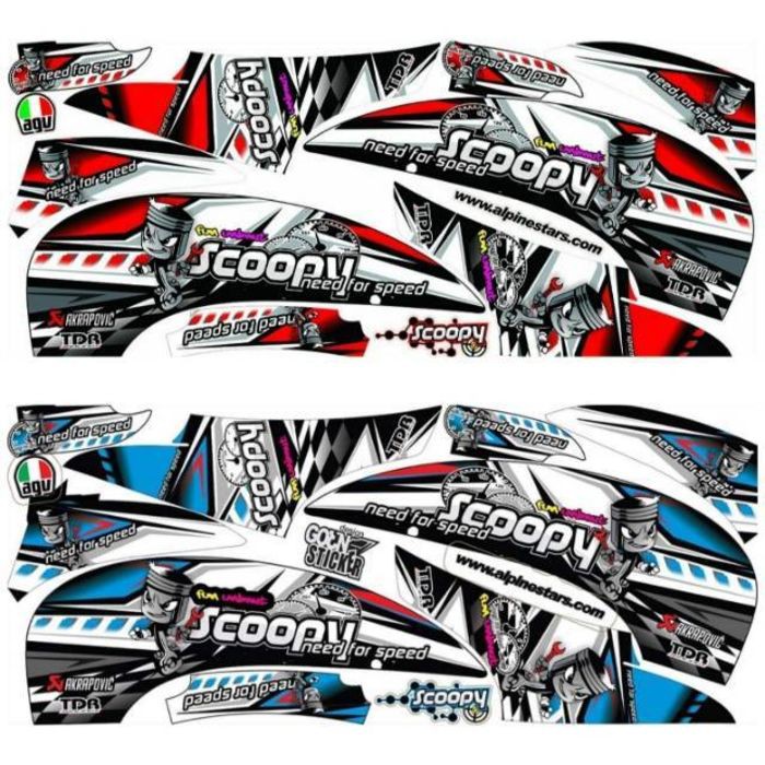 SALE STRIPING SCOOPY FI 2016 2015 2014 VARIASI