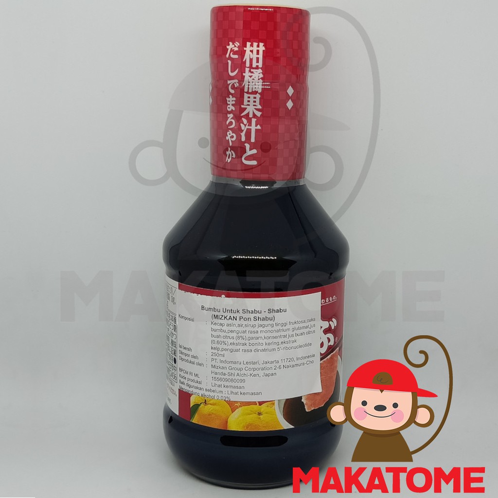 

Mizkan Pon Shabu 250ml bumbu saos 250 ml japanese japan jepang sauce