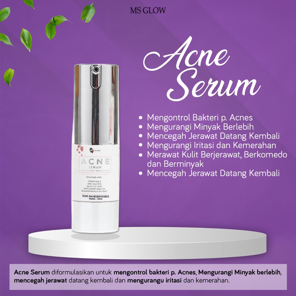 MS GLOW ACNE SERUM ORIGINAL 100% SERUM ACNE MS GLOW JERAWAT