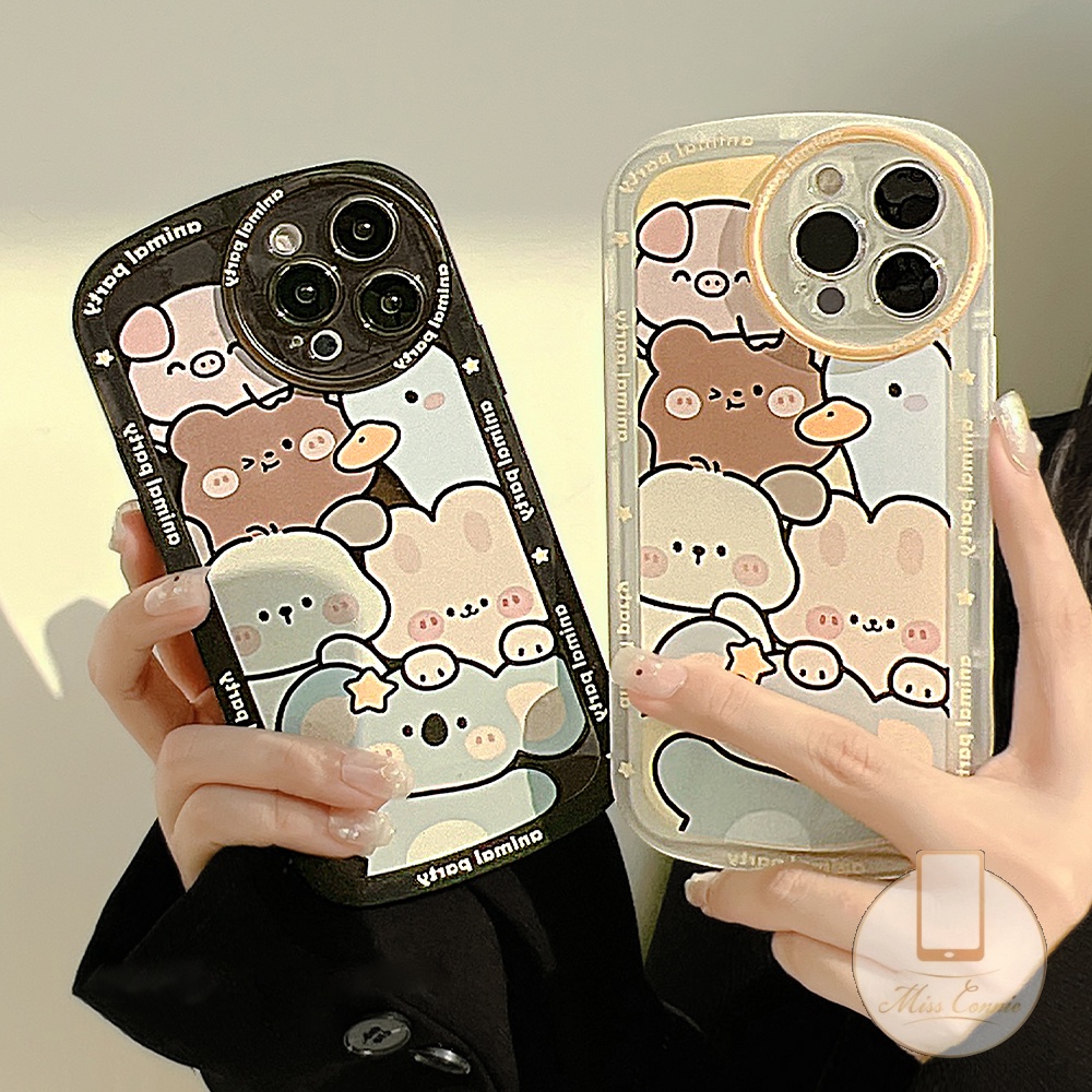 Soft Case Tpu Motif Kartun Hewan Untuk Realme C25 C15 C31C25s C12 C35 9i C25Y C11 C20A 5 5s 5i 6i C21Y C1 C20 C3