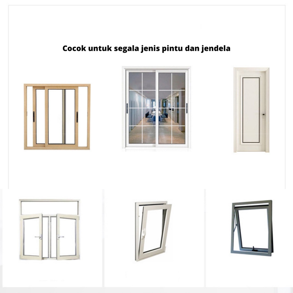 Door Seal Penutup Celah Semua Jenis Pintu Jendela 2M/Pcs