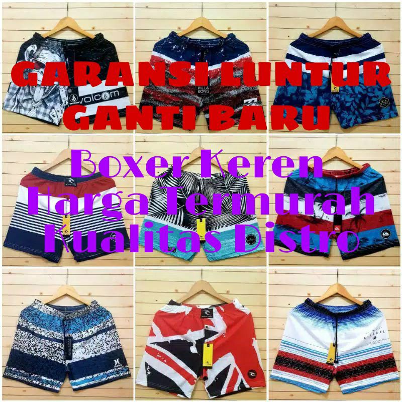 Best Seller Celana Pendek Kolor Boxer Dewasa Pria Wanita Buat Santai Size Jumbo Distro Celana Boxer