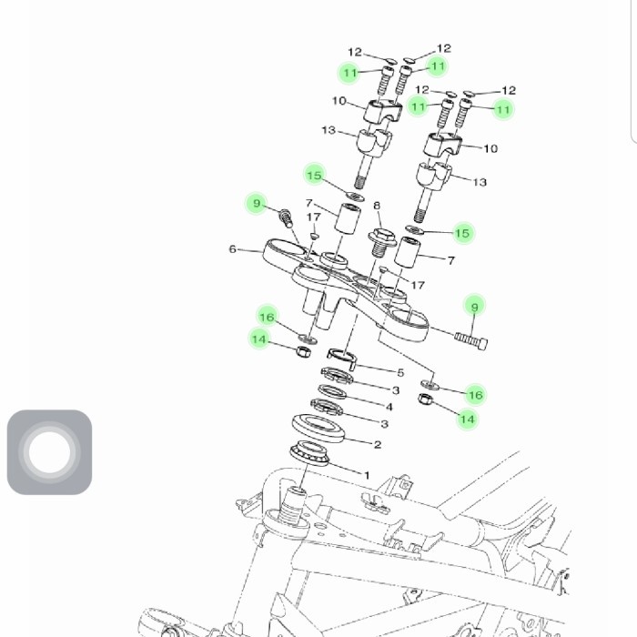 BAUT MUR SEGITIGA  MT25 ORIGINAL YAMAHA