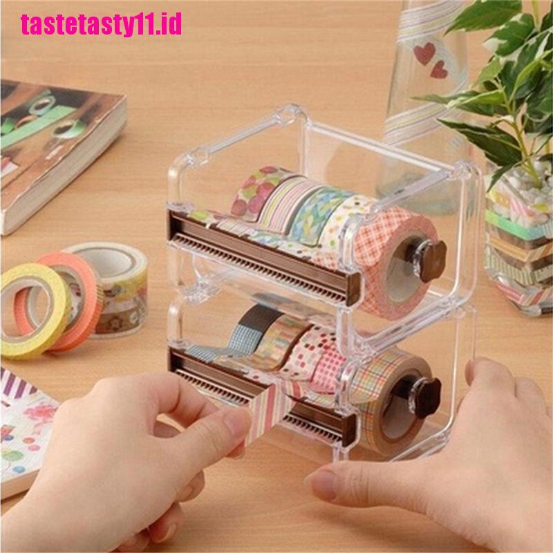 【TTID】Desktop Tape Dispenser Tape Cutter Washi Tape Dispenser Roll Tape Holder