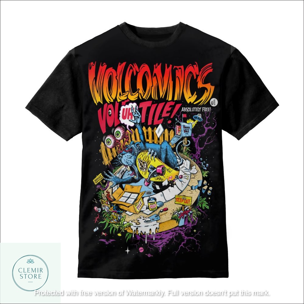 Kaos 3D Anak | Baju Sablon Printing - Baju Kaos 3D Anak Volcom Original Printing (Volcomics) Kaos Di