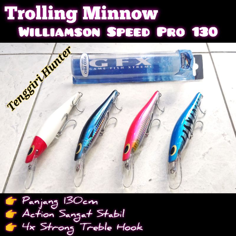 Umpan Trolling Minnow Williamson Speed Pro 130 dan 160