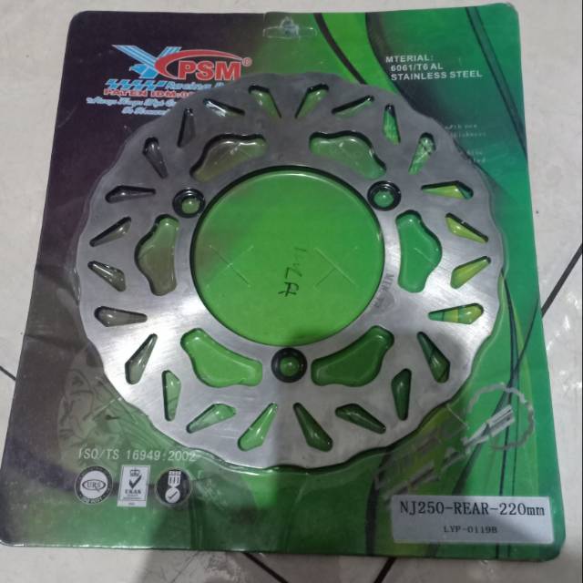 Disc Brake Belakang/Cakram belakang NiNja 250 old dan 250fi lubang baut 3