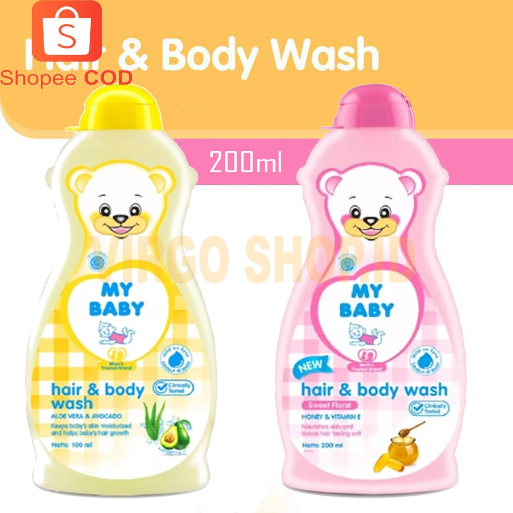 My Baby Hair &amp; Body Wash 200 ml / My Baby Hair And Body Wash / Body Wash / Perawatan Rambut / Hair And Body Wash Baby