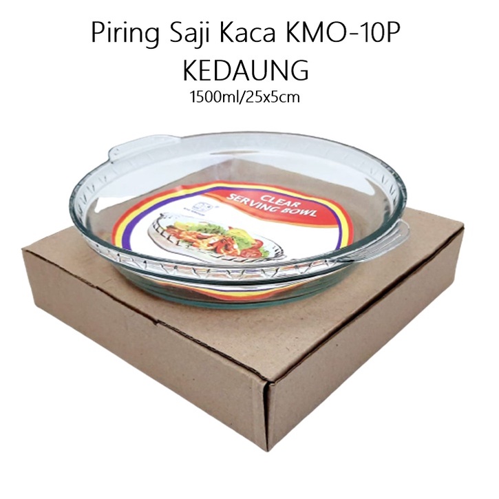 Piring Saji Kaca KMO-10P KEDAUNG Uk. 25cm