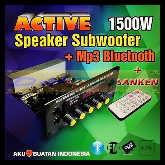 Kit Aktif Sanken 1500W Pmpo Digital Bluetooth Mp3 Radio Fm Remote Kode 577