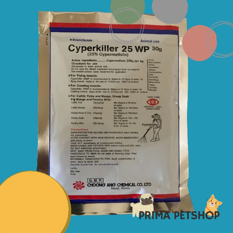 CYPERKILLER 25 WP UNTUK MEMBERSIHKAN KANDANG