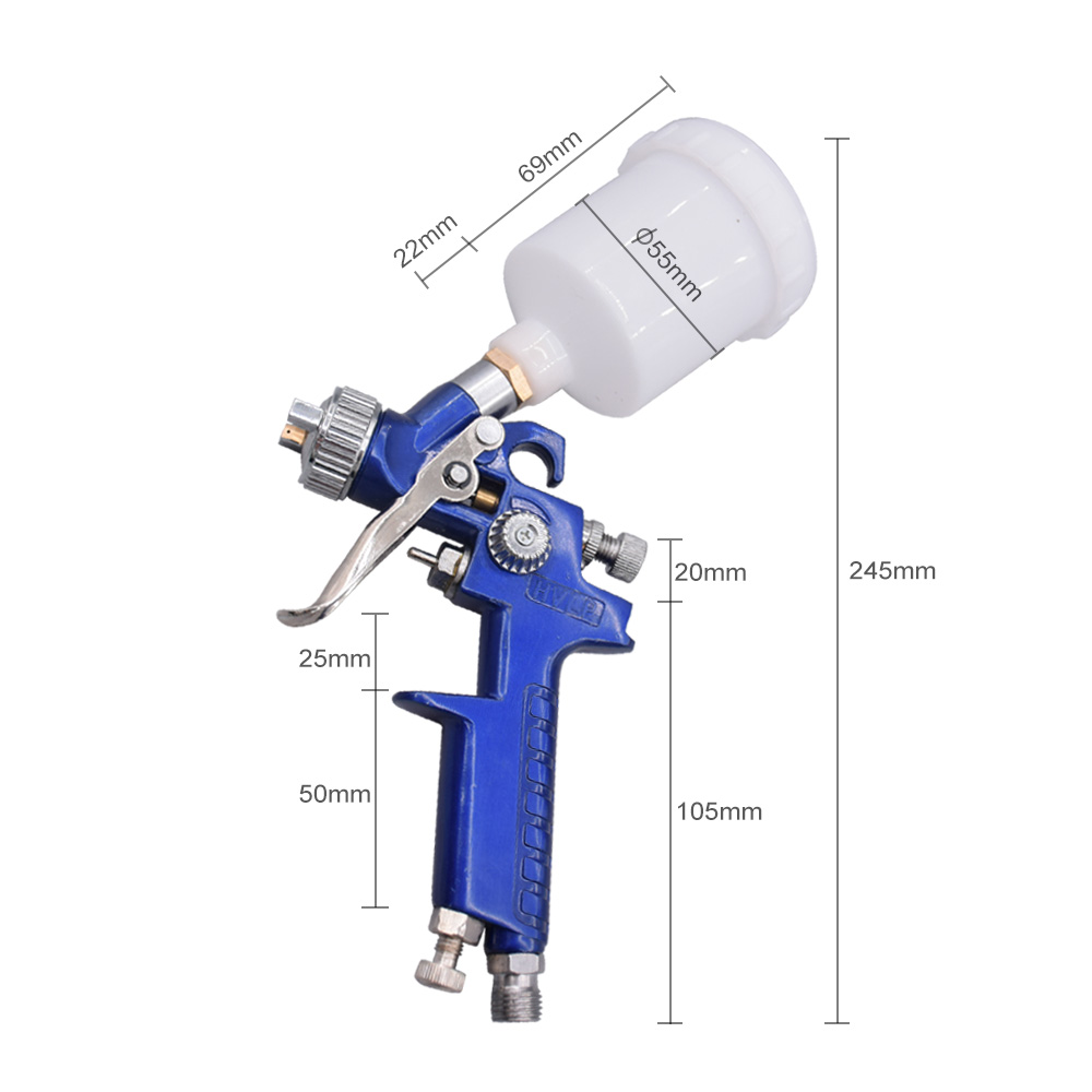 AETool Professional Spray Gun Nozzle HVLP Airbrush 1.4mm - H-827BR