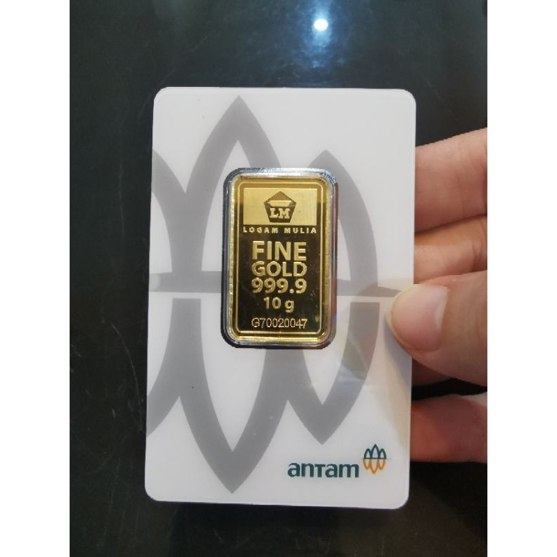 LM Emas Antam ⭕ 10 gram tahun 2022, Asli certi