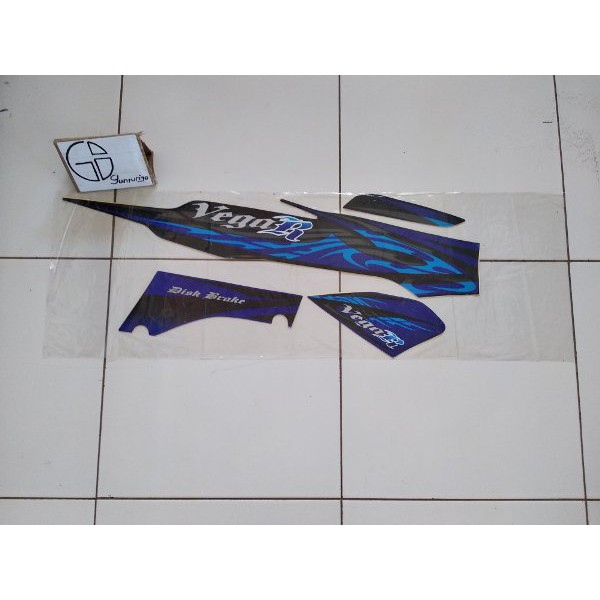 Striping Yamaha Vega R New 2008 2009 Hitam Biru