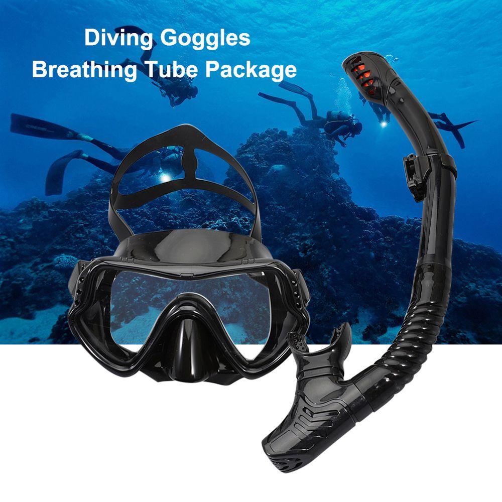 Lanfy Masker Selam Renang Profesional Aksesori Bawah Air Olahraga Air Underwater Snorkel Set Diving Mask Snorkel Set