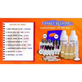 Jual PAKET BELAJAR MERACIK PARFUM HEMAT HANYA 500K AROMA BEBAS PILIH ...