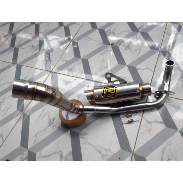 Knalpot RCB BEAT NEW BEAT KARBU VARIO 110 VARIO 125 LEHER MODEL SAMPING ATAU STANDAR