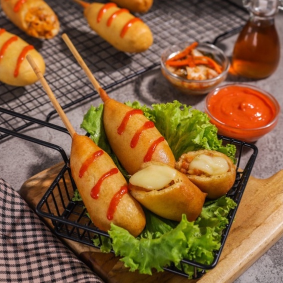 Corndog (Kotokebi) Omoni Korean Halal Food