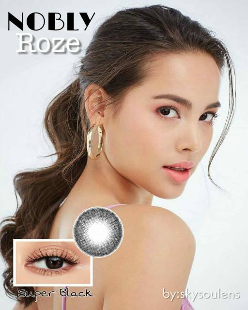 Softlens NOBLY Roze Ready NORMAL dan MINUS / FREE Lencase