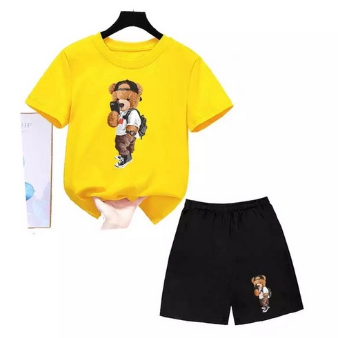 Jeco fashion set anak printing carbe bear miror selfie unisex