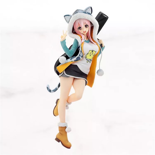 The tiger coat super sonico with guitar anime figure 20 cm