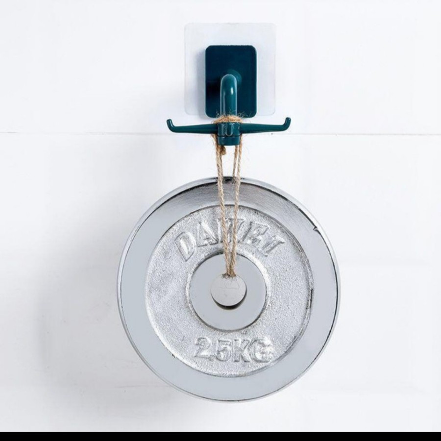 Hanger Gantungan putar serbaguna hook 4in1 alat dapur kamar mandi wall