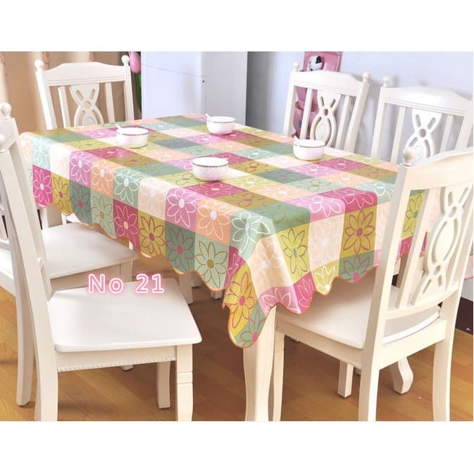 NEW Taplak Meja Anti Air ukuran lebih besar lebih tebal Table Runner Taplak Meja Makan Jumbo Murah