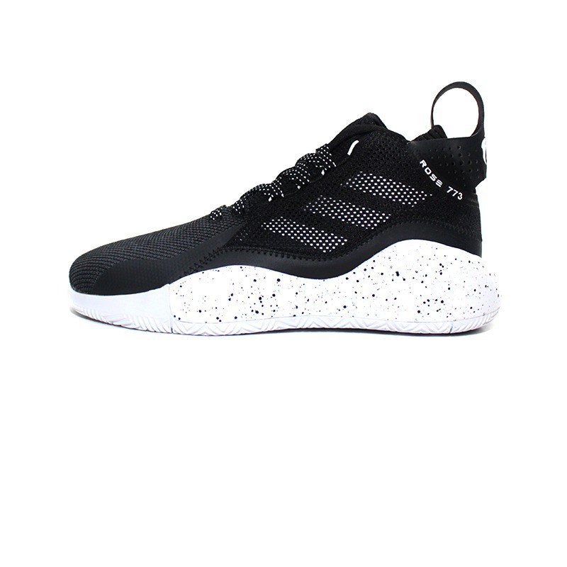 SEPATU BASKET ADIDAS D ROSE 773 2020 BLACK WHITE