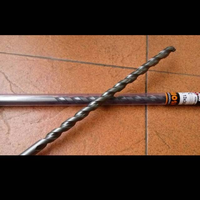 Mata bor tembok beton panjang 300mm x 13mm heavy duty extreme hioshi melubangi tembok tembus tools