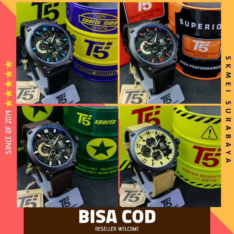 JAM TANGAN T5 H3479G PRIA ANTI AIR ORIGINAL SURABAYA