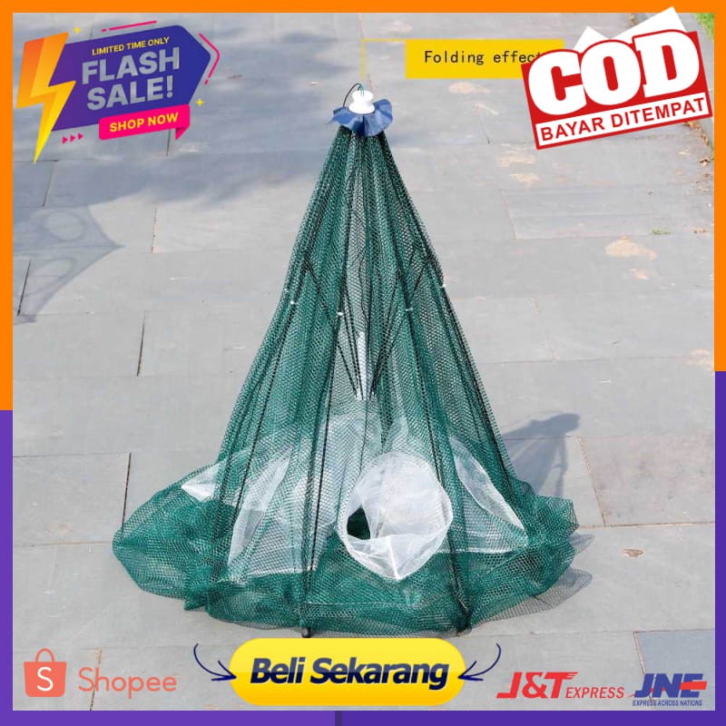 Jaring Pancing Ikan Hexagonal 8 Hole Fishing Net Trap Cage - Net001